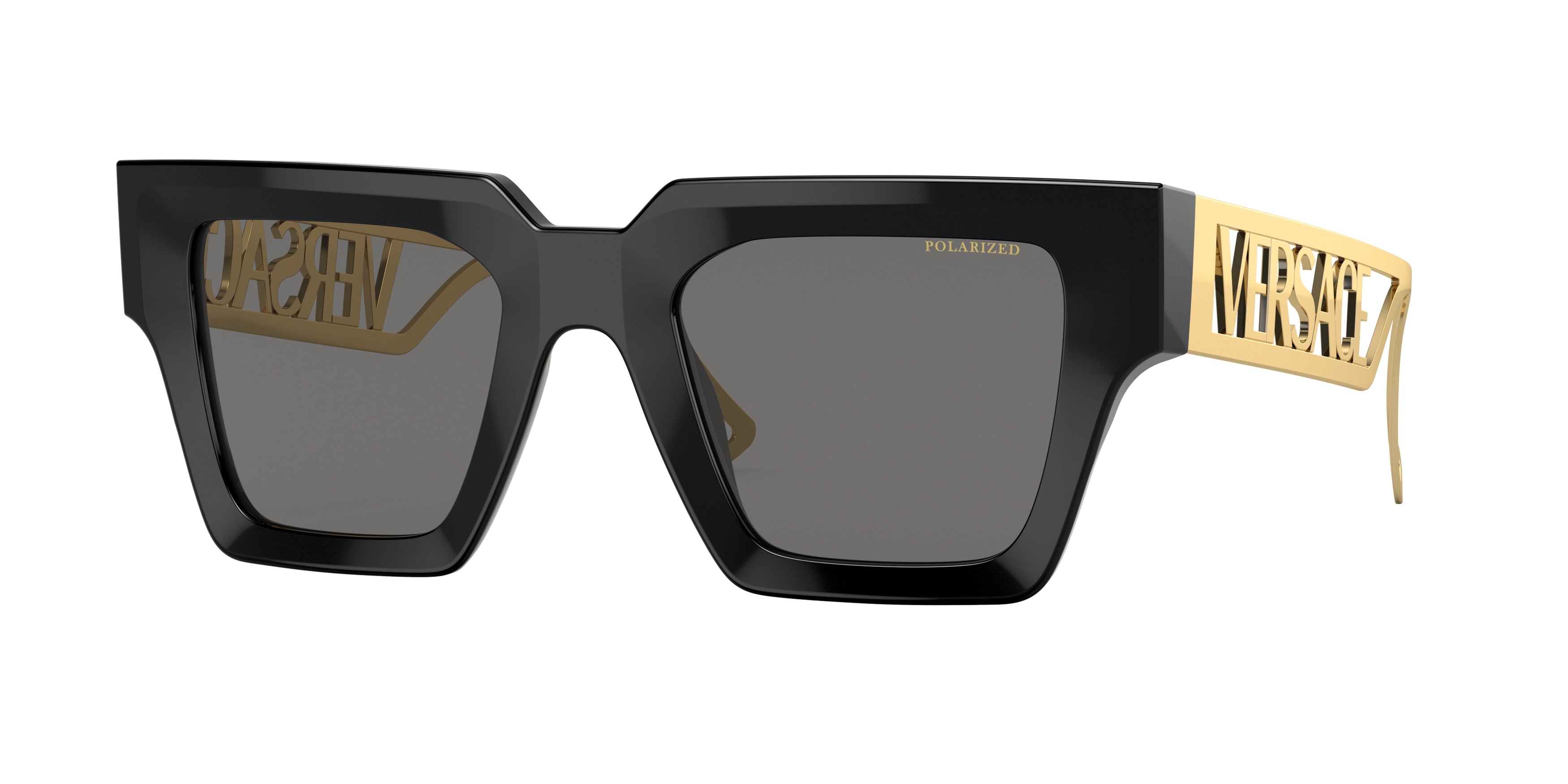 Buy Versace VE4431 Gb1 81 Black Polarized prescription Sunglasses
