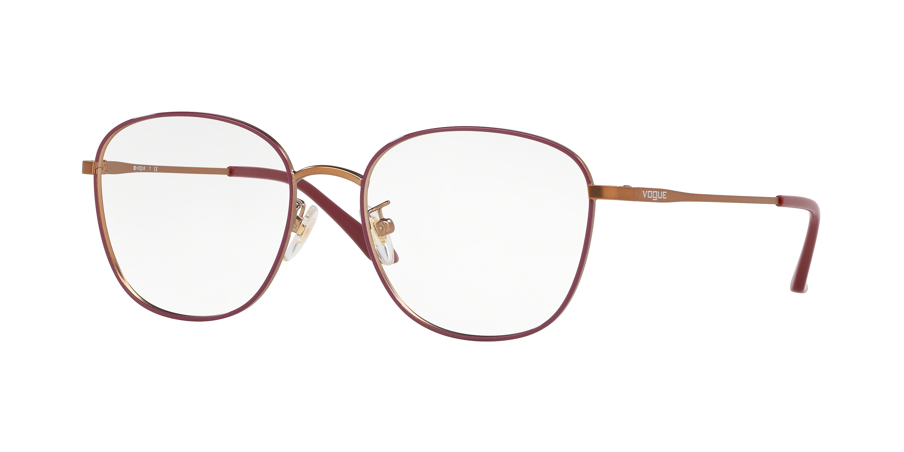 Buy Vogue Top Bordeaux/matte Rose Gold Glasses Online