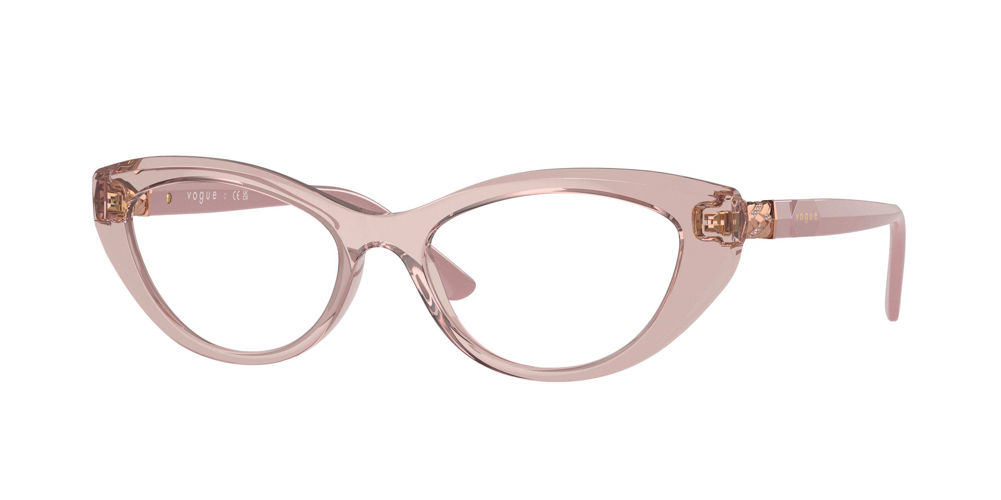 Buy Vogue VO5478B 2763 Transparent Pink prescription Glasses