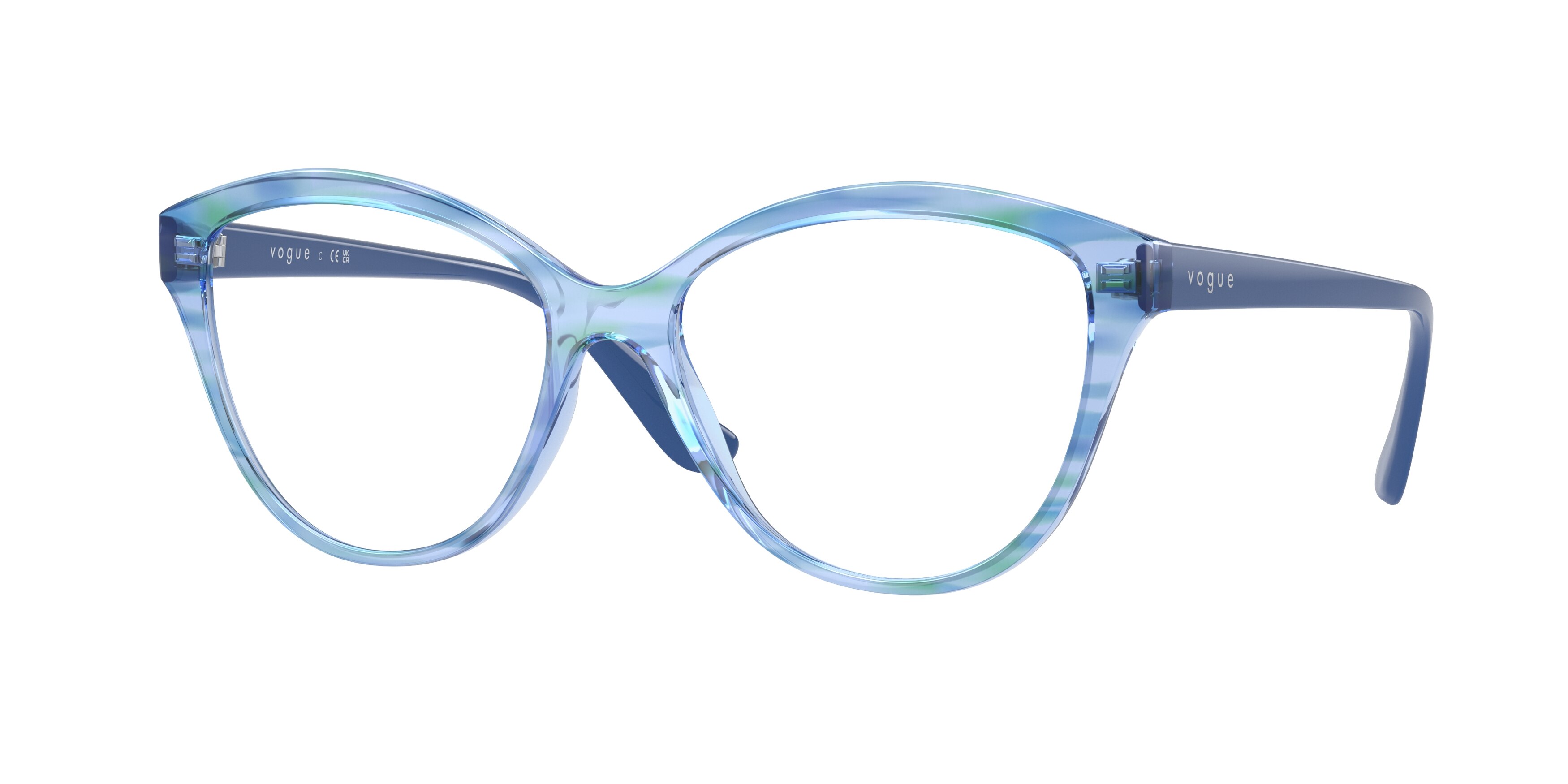 Buy Vogue VO5489 3060 Top Texture Green blue prescription Glasses