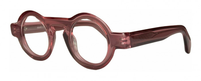 transparent pink P3 shape eyeglasses by EYES.NYC eyewear model 882218
