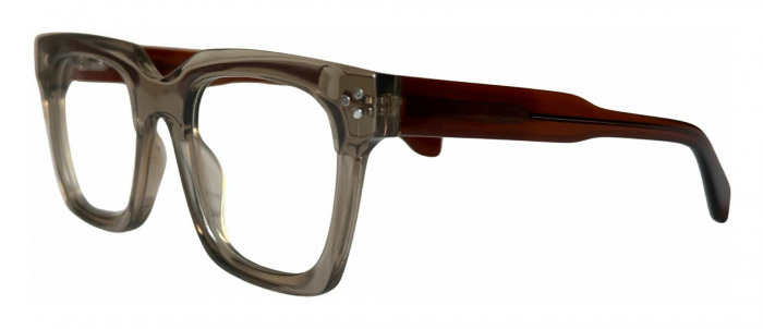 Eyeglasses for men by EYES.NYC eyeglasses store in Brooklyn model Bold 300103 in transparent brown