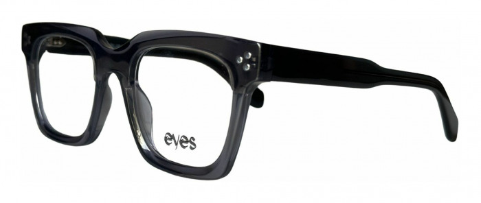 Men's eyeglass frame by EYES.NYC model Bold 30103 in transparent grey