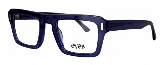Eyeglass-frame-men-eyes-nyc-Glam-21206-transparent-blue Prescription eyeglasses for men by EYES.NYC model Glam 21206 in transparent blue