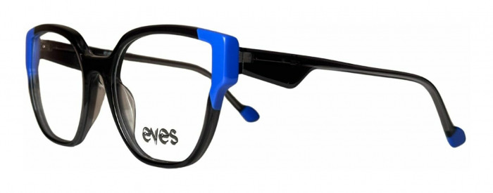 Women's prescription glasses by EYES.NYC Brooklyn model MB1192 in blue and grey