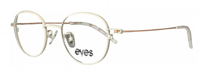 Titanium Prescription glasses by EYES.NYC SL7807 in ivory
