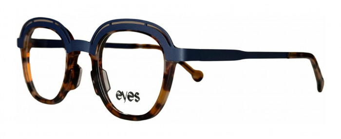 Designer eyeglass frame by EYES.NYC mode Style-22212 in havana and blue