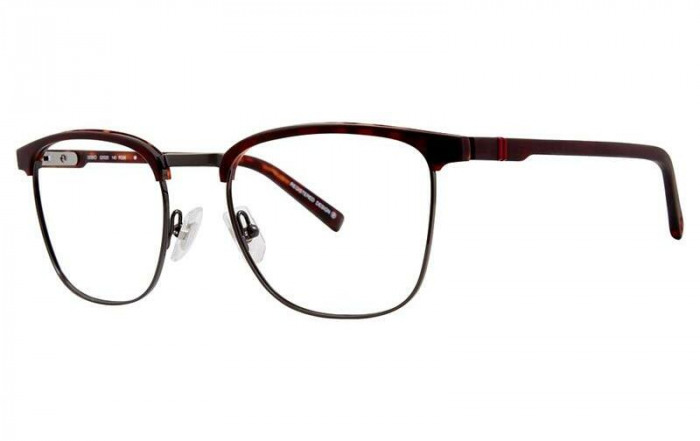 OGA mens glasses 10095O in dark red