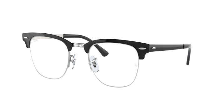 ray ban eyeglasses clubmaster metal RX3716VM in black and silver