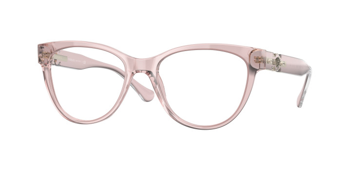 Versace Eyeglasses VE3304 In Transparent Pink