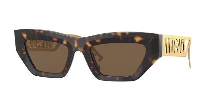 Versace Sunglasses Women VE4432U In Havana with brown lenses