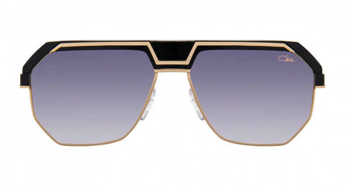 Cazal sunglasses 790 in black and gold with grey lenses