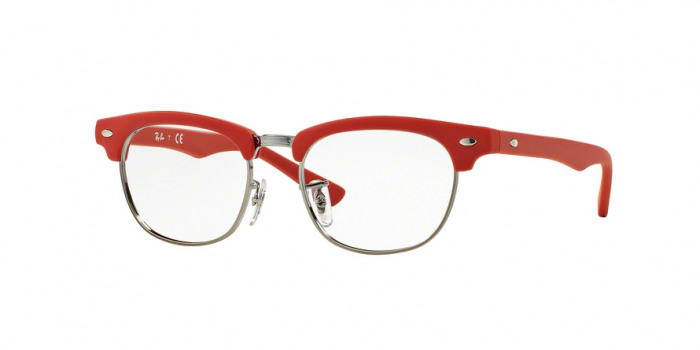 ray ban eyeglasses junior RY1548 in matte red and gunmetal